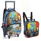 Kit mochila rodinha mega heroes - yins