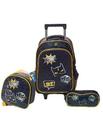 Kit mochila rodinha morcego batman com lancheira e estojo yepp Kit mochila rodinha morcego batman com lancheira e estojo yepp