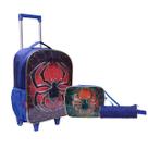 Kit Mochila Rodinha Super Spider Infantil Escola Lançamento