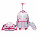Kit Mochila Rodinha Unicórnio Lancheira Térmica Estojo Organizador