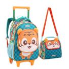 Kit Mochila Rodinhas e Lancheira Infantil Animais Kit Mochila Rodinhas e Lancheira Infantil Animais