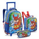 Kit Mochila Rodinhas Escolar Infantil Menino Dog Heroes 2024 - Seanite