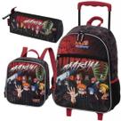 Kit Mochila Rodinhas Infantil Lancheira Estojo Naruto Akatsuki Rising Pacific Kit Mochila Rodinhas Infantil Lancheira Estojo Naruto Akatsuki Rising Pacific