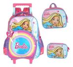 Kit Mochila Rodinhas Infantil Meninas Barbie - Luxcel Kit Mochila Rodinhas Infantil Meninas Barbie - Luxcel
