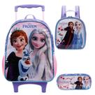 Kit Mochila Rodinhas Lancheira e Estojo FROZEN Xeryus 11460