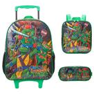Kit Mochila Rodinhas Lancheira Estojo Tartarugas Ninja 13500
