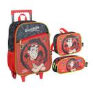 Kit Mochila Rodinhas Lancheira Estojo Youtuber Enaldinho VM