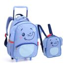 Kit Mochila Rodinhas Lancheira Infantil ZOOP Creche
