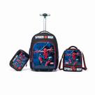 Kit Mochila Rodinhas Spider Man Escolar Masculino Espaçosa Marvel Kit Mochila Rodinhas Spider Man Escolar Masculino Espaçosa Marvel
