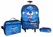 Kit Mochila SONIC 2 Juvenil Infantil Rodinhas Escolar Kit Mochila SONIC 2 Juvenil Infantil Rodinhas Escolar