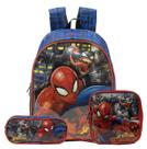 Kit Mochila Spider Man X2 Escolar com Estojo e Lancheira Kit Mochila Spider Man X2 Escolar com Estojo e Lancheira