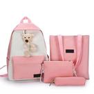 Kit Mochila Ursinho 4 em 1 Multifuncional Impermeável Necessaire Estojo Bolsa Maternidade Mamãe Bebe Kit Mochila Ursinho 4 em 1 Multifuncional Impermeável Necessaire Estojo Bolsa Maternidade Mamãe Bebe