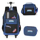 Kit Mochila Vingadores Hulk Capitão America Homem De Ferro
