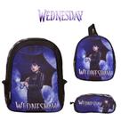 Kit Mochila Wandinha Bolsa Escolar Lancheira Infantil Bonita Kit Mochila Wandinha Bolsa Escolar Lancheira Infantil Bonita