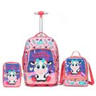Kit Mochila Yupe Escolar Infantil Menina Rodinha Estojo Lancheira