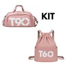 Kit Mochilas T60 para Viagens e Treino Futebol Unissex Tenis