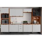 Kit Modulado Demóbile 6 Peças Firenze C6P127 Amendola/Nude Prime TX