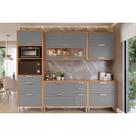 Kit Modulado MGM 5 Peças Eloise C5P160 Cinamomo/Platina