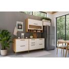 Kit Modulado Ronipa 4 Peças Syrah C4P248 Amendoa/Branco
