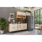 Kit Modulado Ronipa 4 Peças Syrah C4P248 Amendoa/Off White