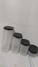 Kit modular com visor 4 peças para armazenar mantimentos Tupperware original