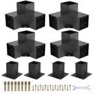 Kit modular de suportes para pérgola 4x4 de aço Likeem para área externa Kit modular de suportes para pérgola 4x4 de aço Likeem para área externa