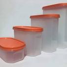 Kit Modular Oval 4 Peças Translucido Tupperware