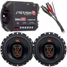 Kit Módulo Amplificador Módulo Stetsom IR160.2 e Par de Alto Falantes 6 pol JBL Triaxial 6TRMS80 160W