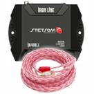 Kit Módulo Amplificador Stetsom IR400.1 400 Watts Rms 1 Canal 2 Ohms com Cabo RCA 5M Stetsom Injetado