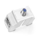 Kit Módulo Linha TWDIN - Conector Coaxial Fêmea + Suporte Branco