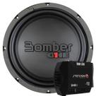 Kit Módulo Stetsom IR400.1 400W 1 Canal 2 Ohms Subwoofer 8 Bomber One 200W Graves Som Automotivo