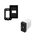 Kit Modulo Tomada Usb Habitat Black Preto 15W 5V 3A - Fame