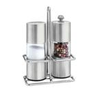 Kit Moedor De Pimenta E Saleiro Em Inox Com Suporte - Unihome - 7899670810308