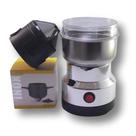 Kit Moedor Elétrico + Coador Café Processador Tritura Grãos e Sementes 150W