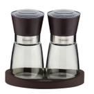 Kit Moedores de Vidro com Base Pimenta e Sal Cozinha Manual Grãos Ajustáveis Tramontina