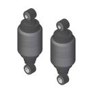 Kit Mola Pneumática Mercedes Benz Actros Dianteira - 2 Un Kit Mola Pneumática Mercedes Benz Actros Dianteira - 2 Un