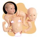Kit Molde Bebê Reborn Silicone Corpo Inteiro Realista 53cm