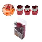 Kit Molde Biscoito Confeiteiro Doce Geométrico 12Pç Metálico