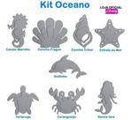 Kit Molde Mar Oceano Em Inox Maquina De Cortar Fita
