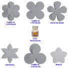 Kit Moldes Flores Máquina De Cortar Fita Moldes Em Inox A40