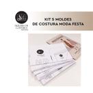 Kit moldes moda festa Marlene Mucai - 5 Moldes Kit moldes moda festa Marlene Mucai - 5 Moldes
