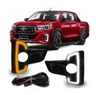 Kit Moldura Grade Milha DRL LED + Seta Hilux 2019 2020 Kit Moldura Grade Milha DRL LED + Seta Hilux 2019 2020