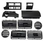 Kit Moldura Painel E Telas Difusores Gol Saveiro G3 Preto Kit Moldura Painel E Telas Difusores Gol Saveiro G3 Preto