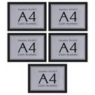 Kit Moldura para Quadro e Certificado A4 21x30 Retangular 23x32 Preto 3Green