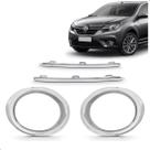 Kit Molduras Grade Lateral para Sandero 2020 A 2024 Cromado