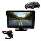 Kit Monitor LCD 4.3 Polegadas Câmera de Ré Prisma 2006 2007 2008 2009 2010 2011 2012 2013 até 2018