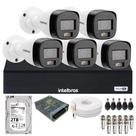 Kit Monitoramento 5 Câmeras Intelbras VHD 3220 B Full Color com Áudio Dvr Intelbras 08 Canais 1108-c Acompanha Hd 2Tb