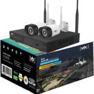 Kit Monitoramento NVR 8 canais + 2 Câmeras IP 3MP 20 metros + Armazenamento de 500 Gigas WI-FI - VTV-035 - VTV DIGITAL
