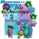 Kit: MONSTRO SA 2 Cortinas Metalizada + 4 Balões Estrelas, Decoração, Festa, Aniversário, Adereços, Festival, Comemorção Kit: MONSTRO SA 2 Cortinas Metalizada + 4 Balões Estrelas, Decoração, Festa, Aniversário, Adereços, Festival, Comemorção