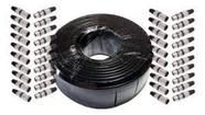 Kit Montagem Rolo Cabo Balanceado 50 Mts. + 20 Pares De Xlr Kit Montagem Rolo Cabo Balanceado 50 Mts. + 20 Pares De Xlr